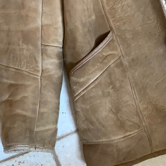 Men's Vintage 1980 Australian Tan Shearling Coat - 40 inch chest size - Picture 3 of 13